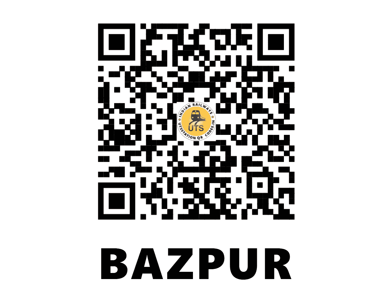 UTS QR Code for BAZPUR - BPZ - NE (UTTARAKHAND)