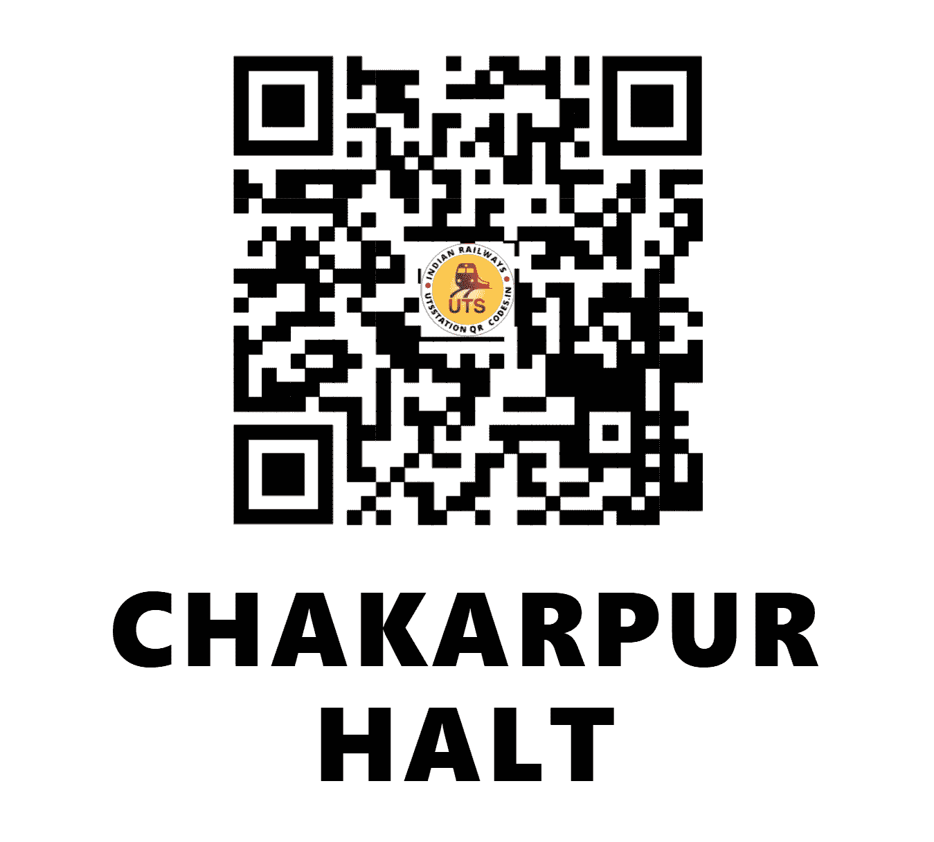 UTS QR Code for CHAKARPUR HALT - CKK - NE (UTTARAKHAND)