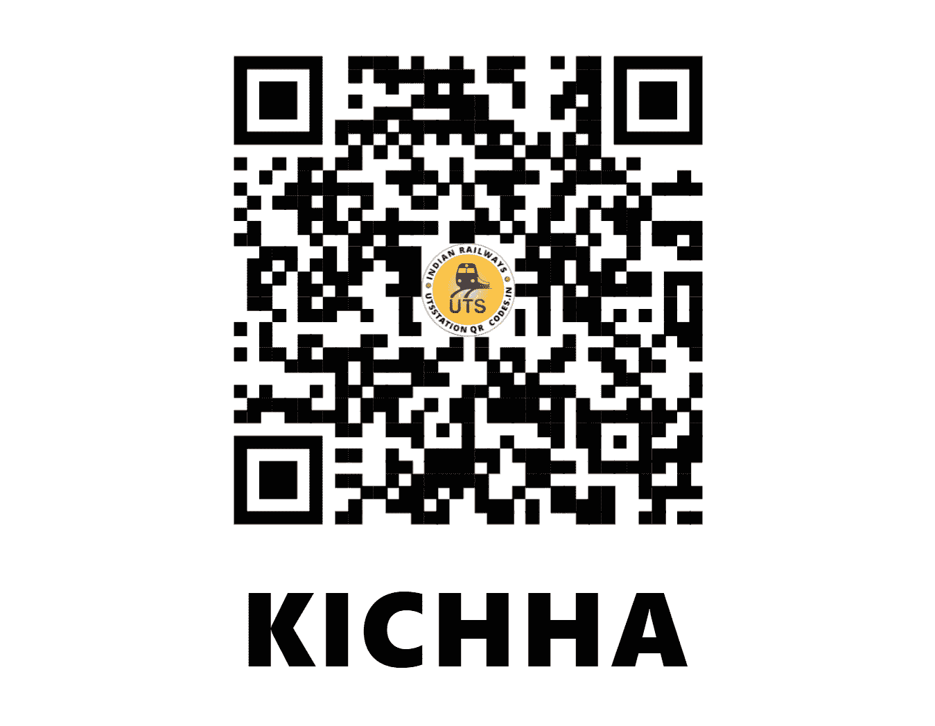 UTS QR Code for KICHHA - KHH - NE (UTTARAKHAND)