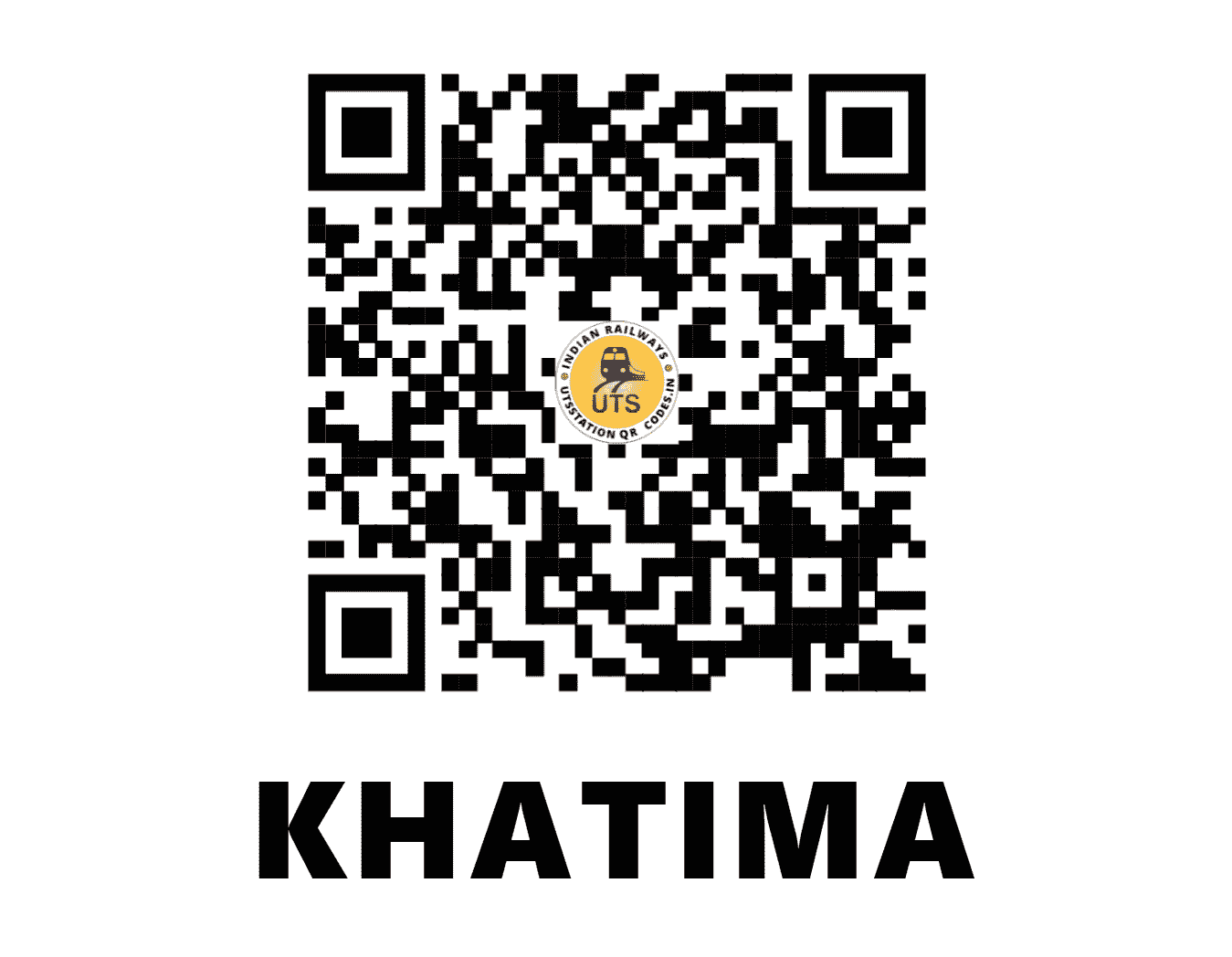 UTS QR Code for KHATIMA - KHMA - NE (UTTARAKHAND)