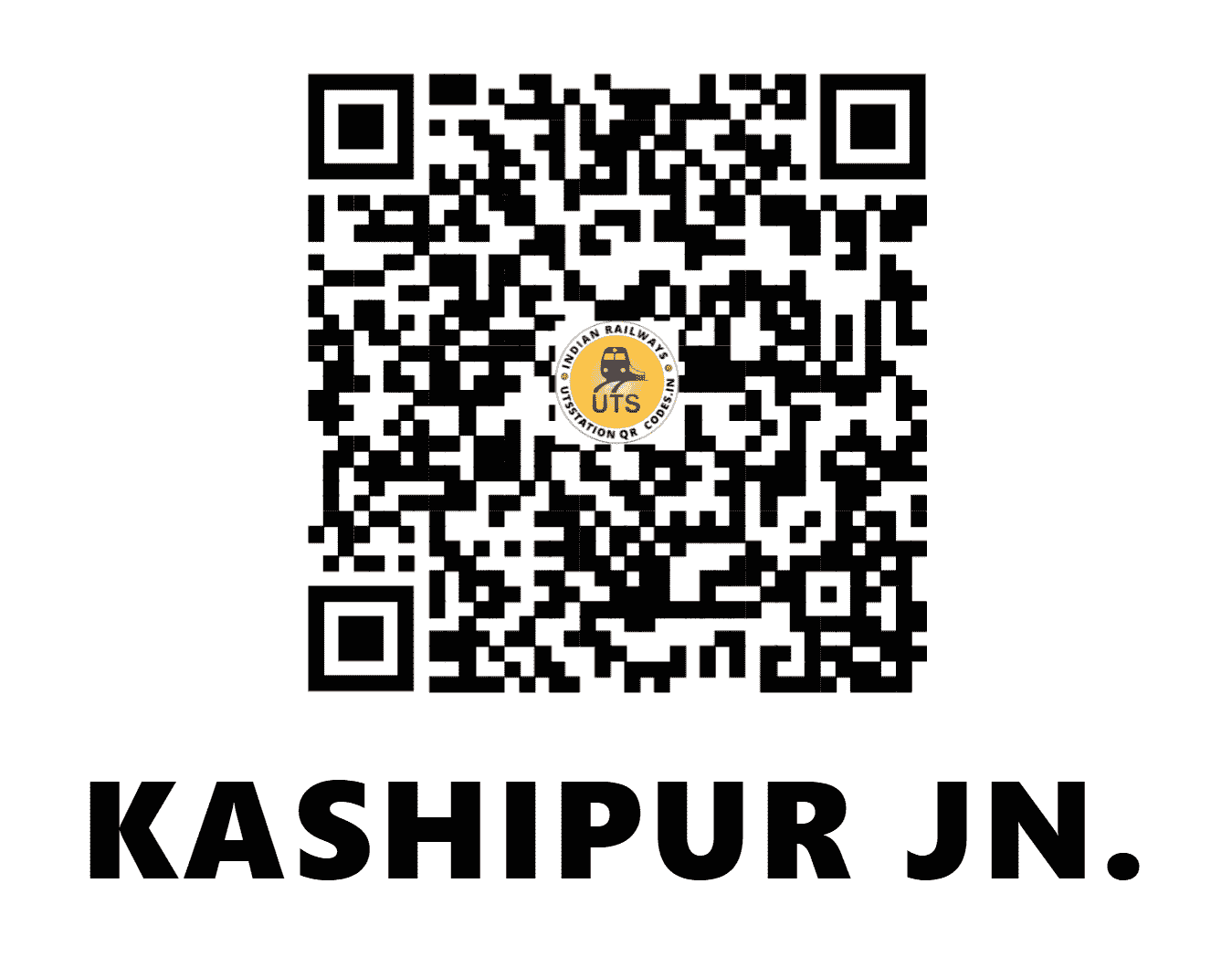 UTS QR Code for KASHIPUR JN. - KPV - NE (UTTARAKHAND)