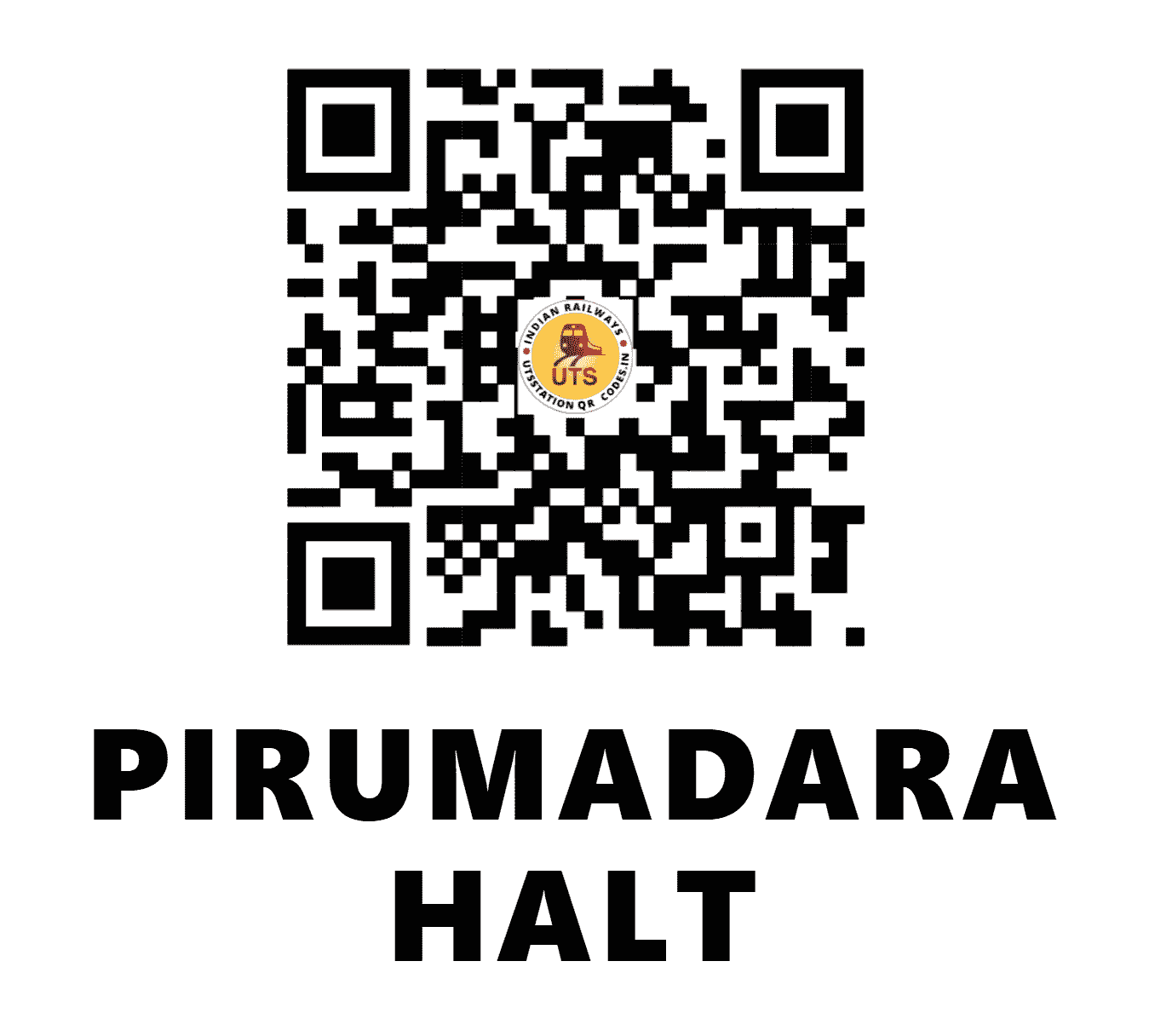 UTS QR Code for PIRUMADARA HALT - PRM - NE (UTTARAKHAND)