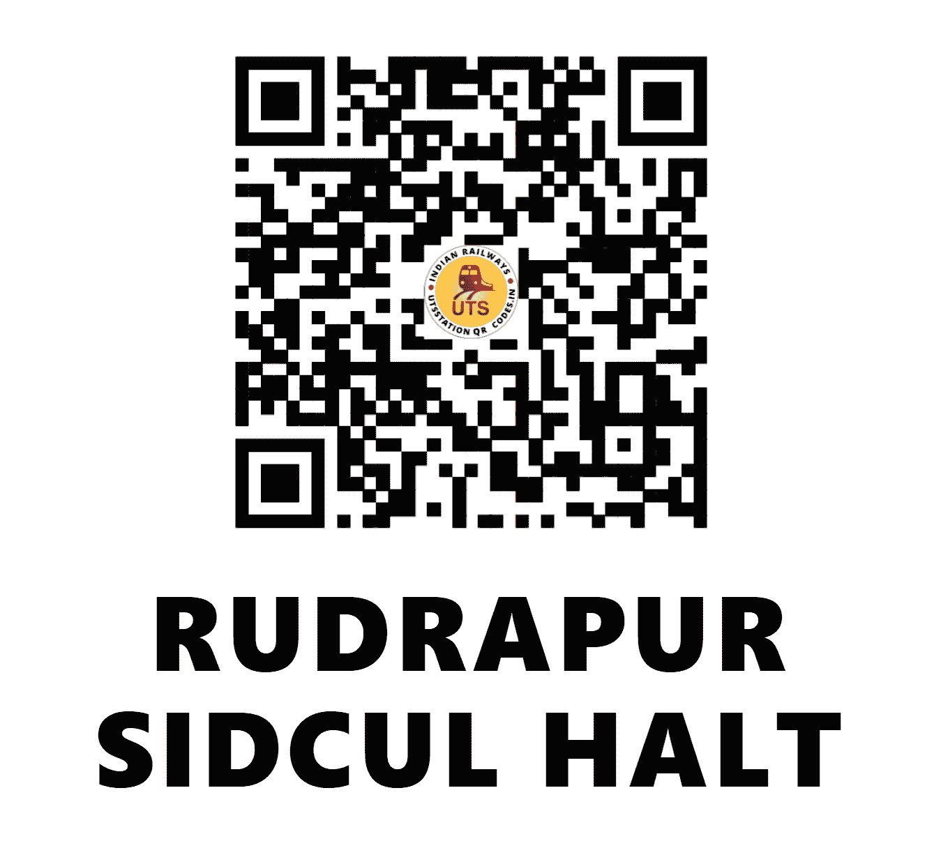 UTS QR Code for RUDRAPUR SIDCUL HALT - RPSC - NE (UTTARAKHAND)
