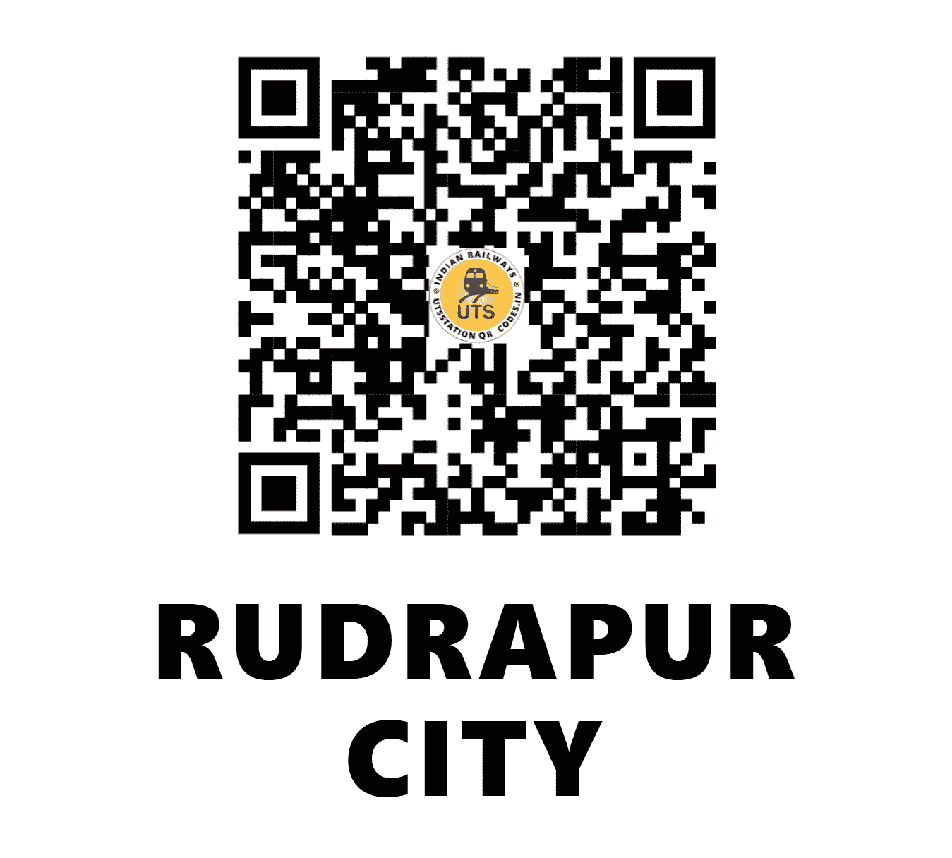 UTS QR Code for RUDRAPUR CITY - RUPC - NE (UTTARAKHAND)