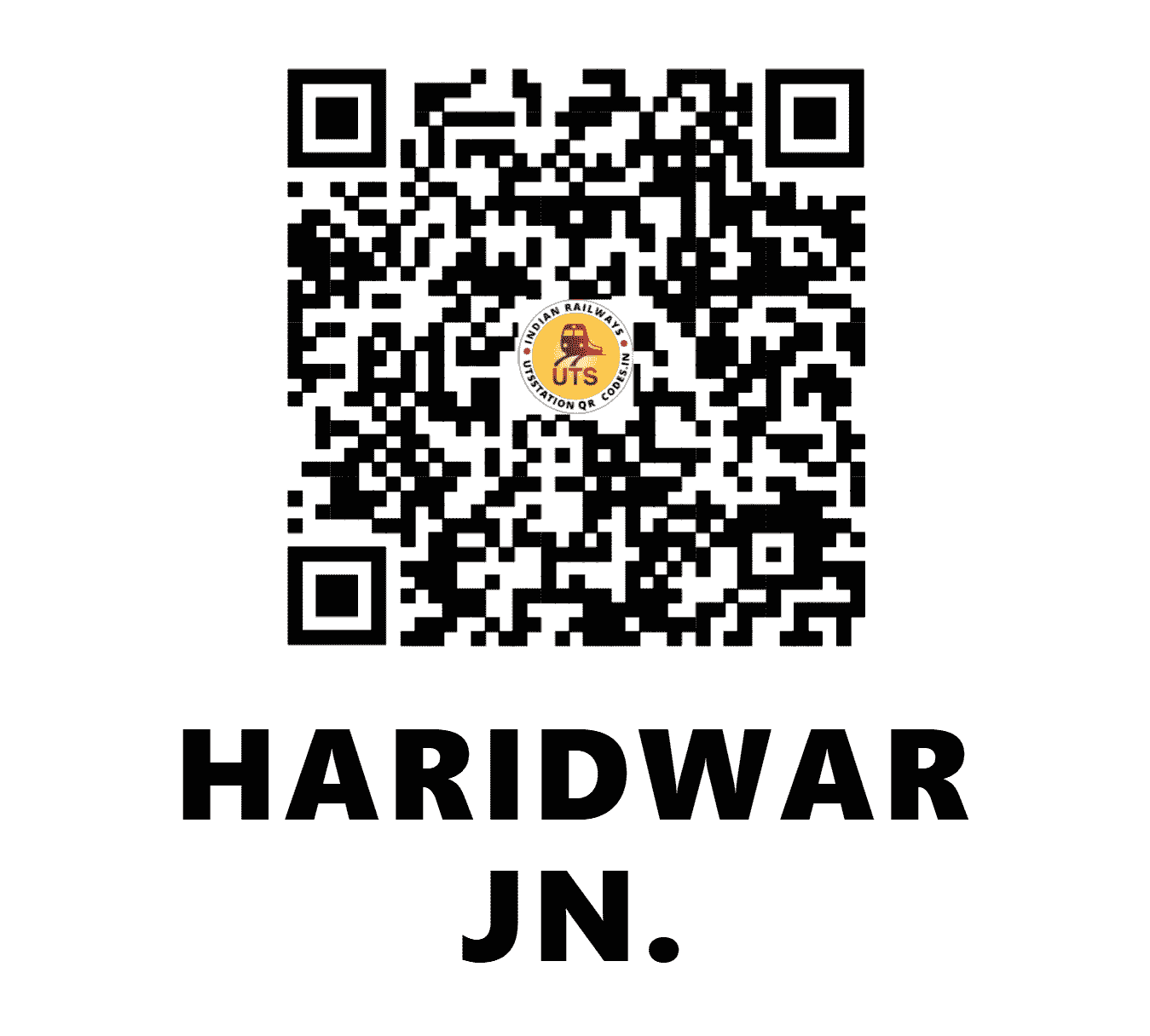UTS QR Code for HARIDWAR JN. - HW - NR (UTTARAKHAND)