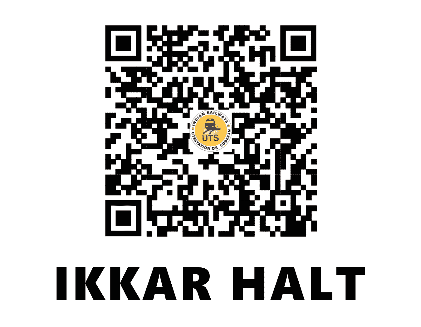 UTS QR Code for IKKAR HALT - IKK - NR (UTTARAKHAND)
