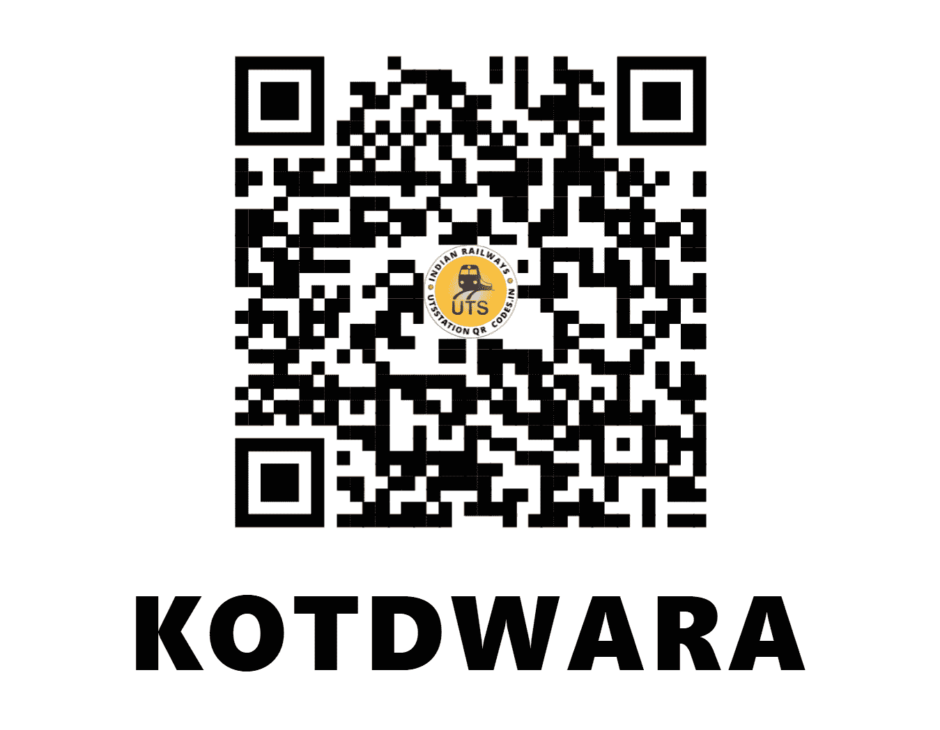 UTS QR Code for KOTDWARA - KTW - NR (UTTARAKHAND)