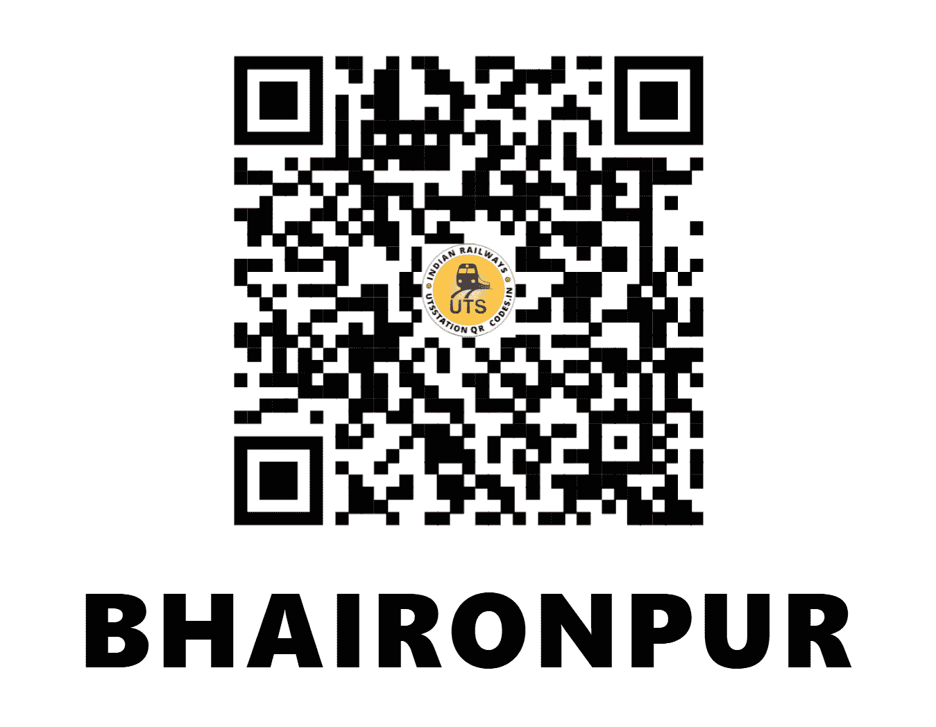 UTS QR Code for BHAIRONPUR - BIF - WC ()