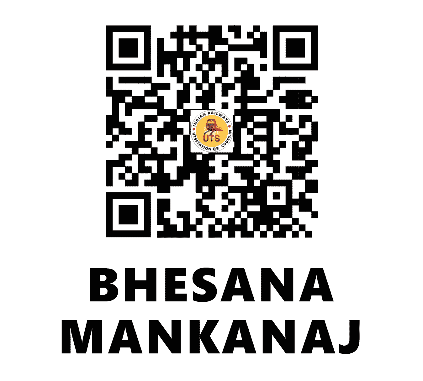 UTS QR Code for BHESANA MANKANAJ - BSKN - WR ()