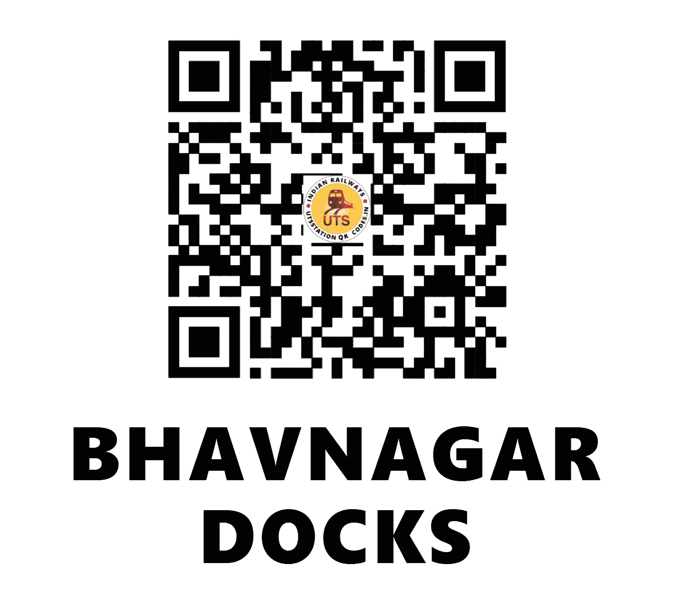 UTS QR Code for BHAVNAGAR DOCKS - BVRB - WR ()