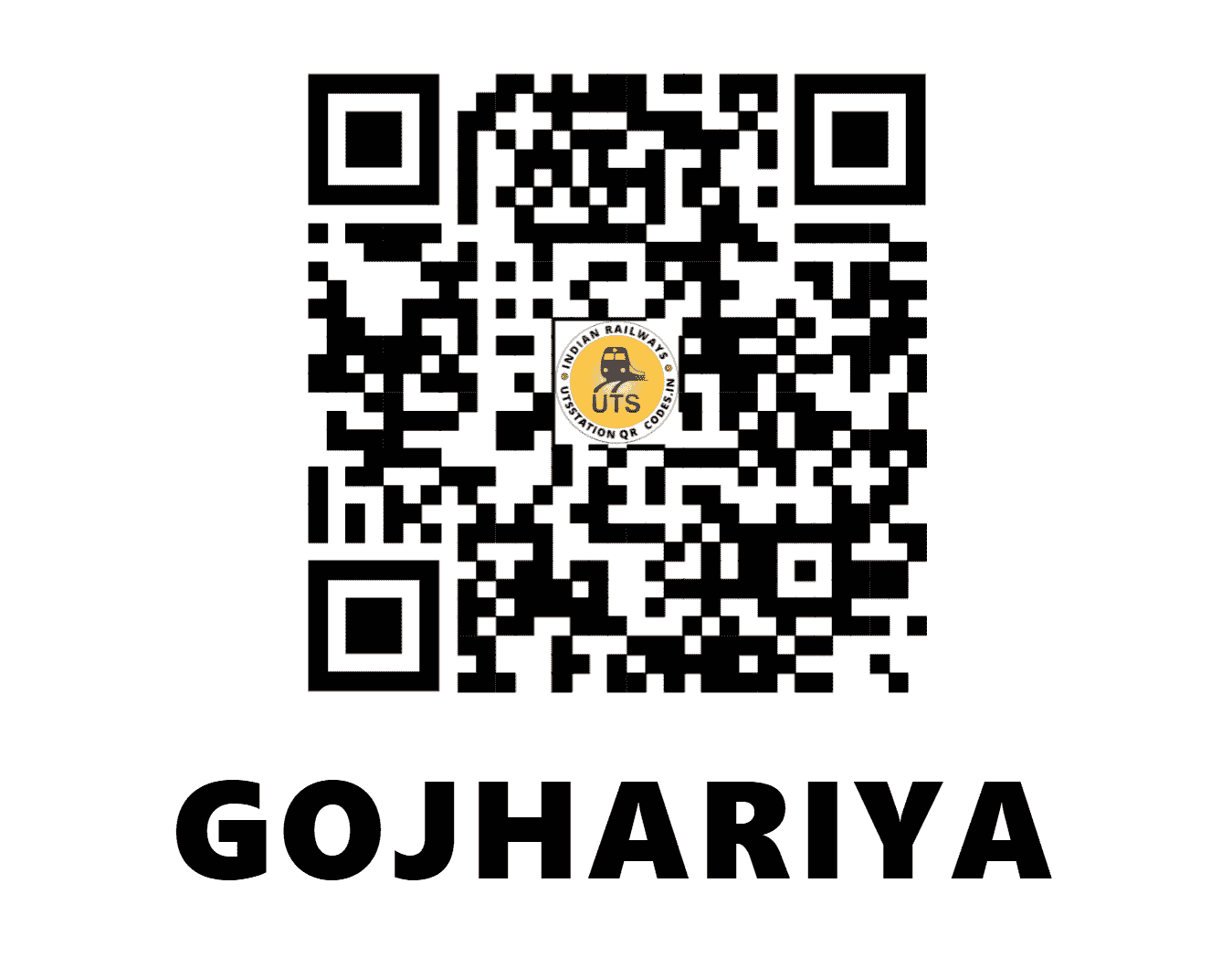 UTS QR Code for GOJHARIYA - GJR - WR ()
