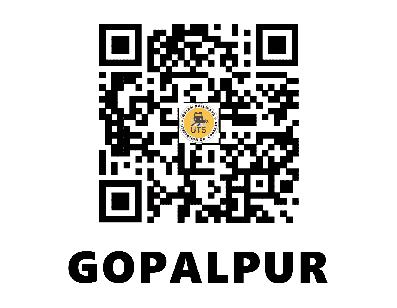UTS QR Code for GOPALPUR - GPPR - WR ()