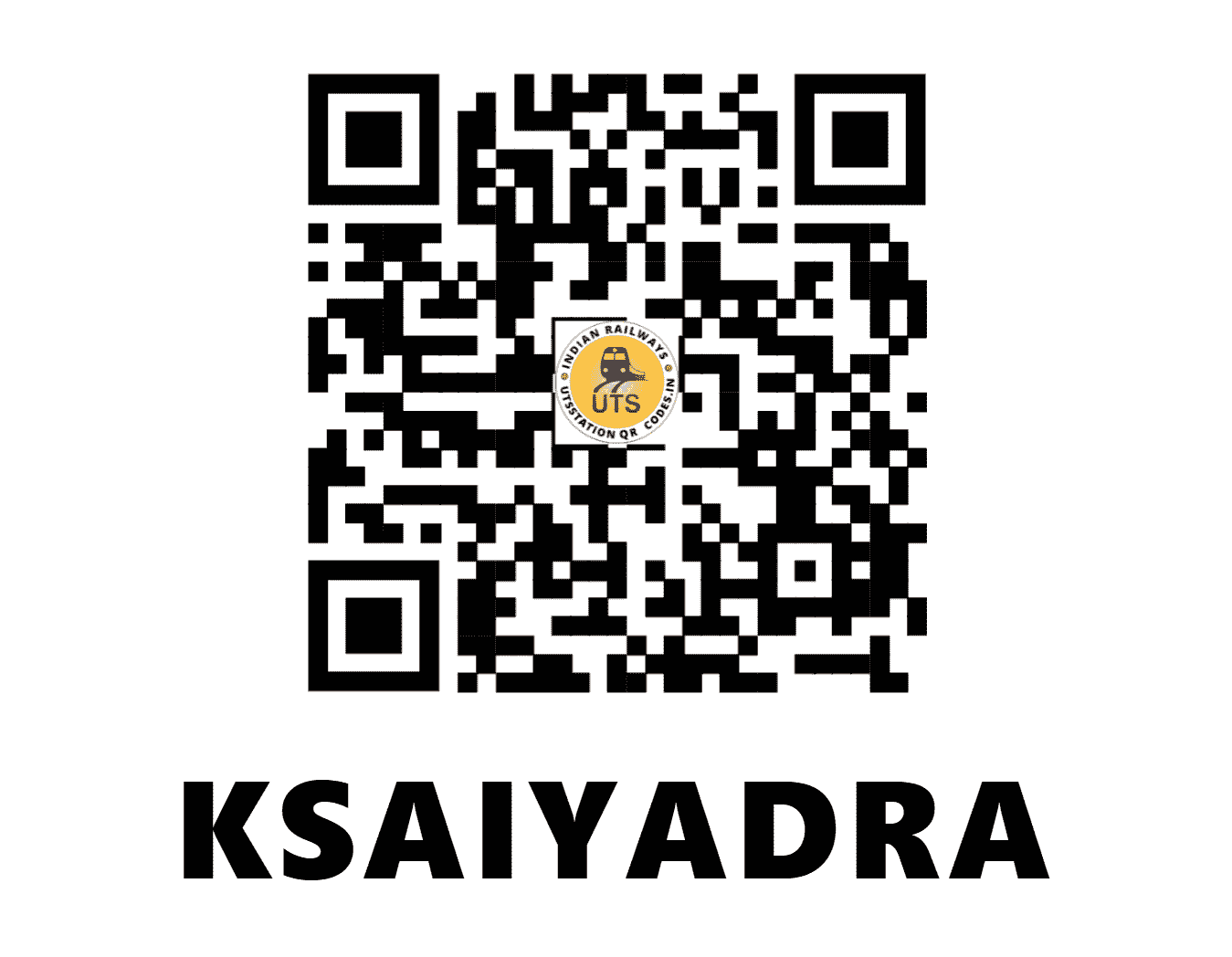UTS QR Code for KSAIYADRA - KADR - WR ()