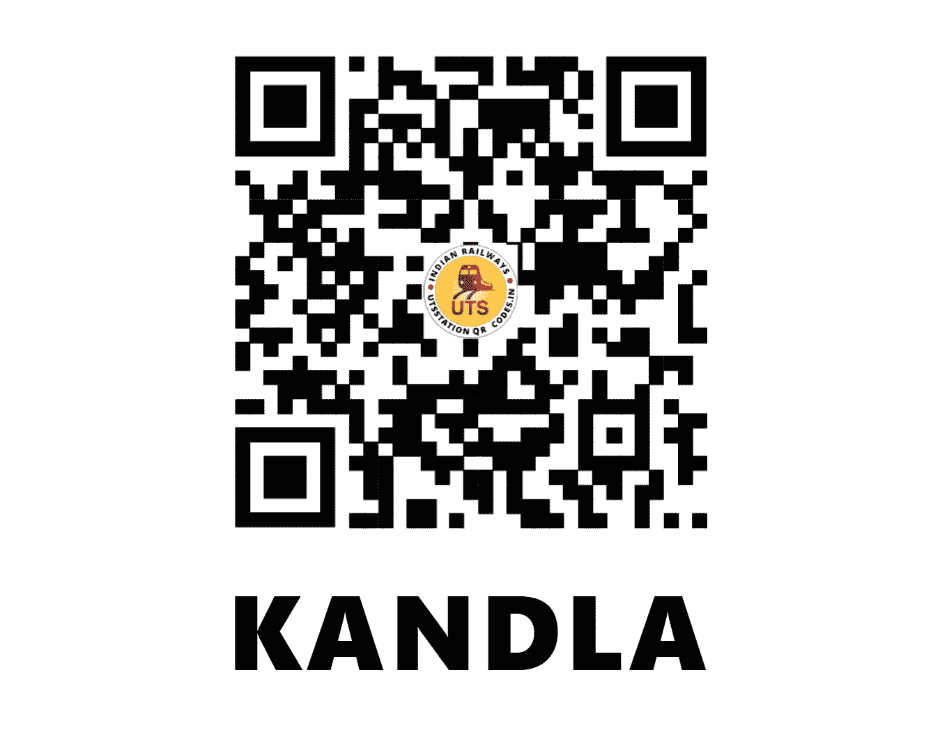 UTS QR Code for KANDLA - KAND - WR ()