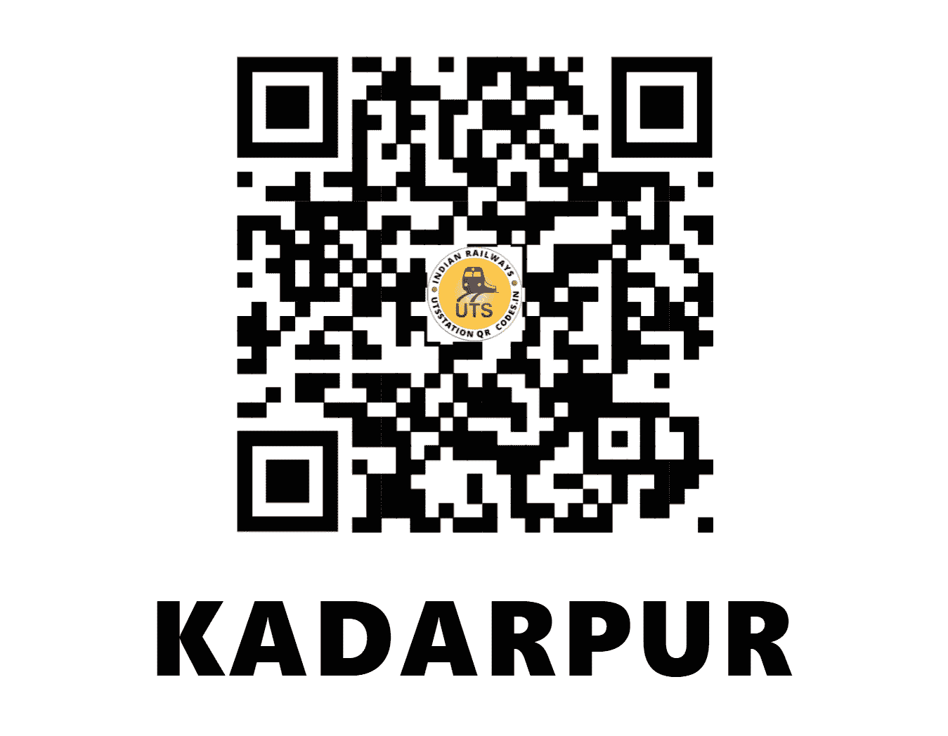 UTS QR Code for KADARPUR - KDYA - WR ()
