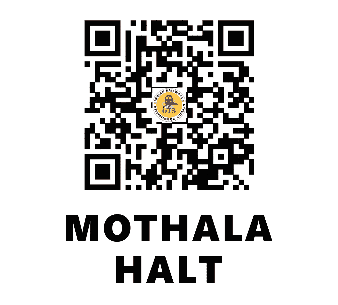 UTS QR Code for MOTHALA HALT - MTHH - WR ()