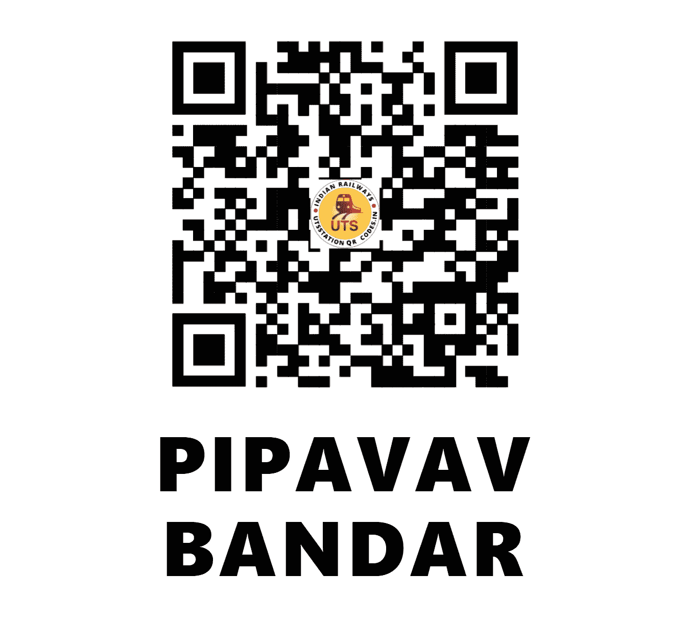 UTS QR Code for PIPAVAV BANDAR - PPBR - WR ()