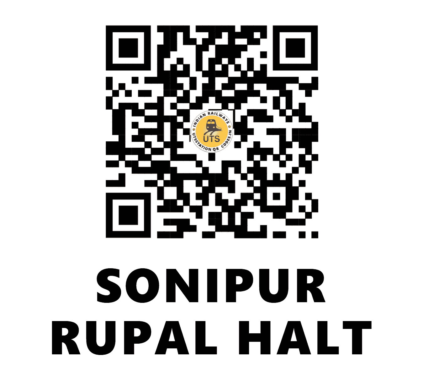 UTS QR Code for SONIPUR RUPAL HALT - SNRP - WR ()