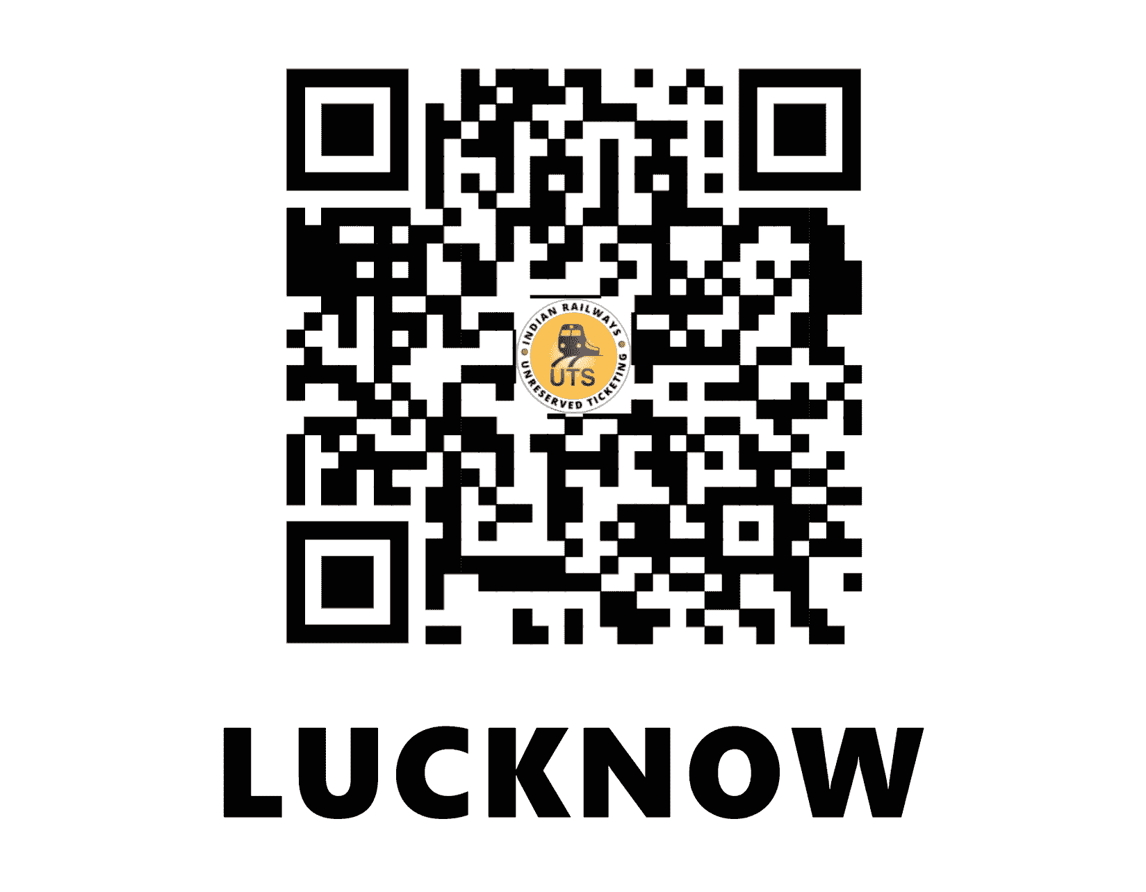 UTS QR Code for Lucknow - LKO