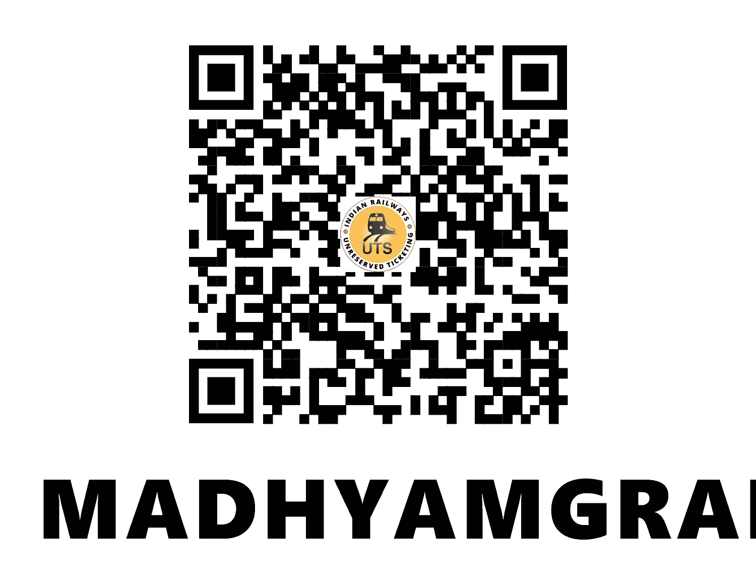 UTS QR Code for Madhyamgram - MMG