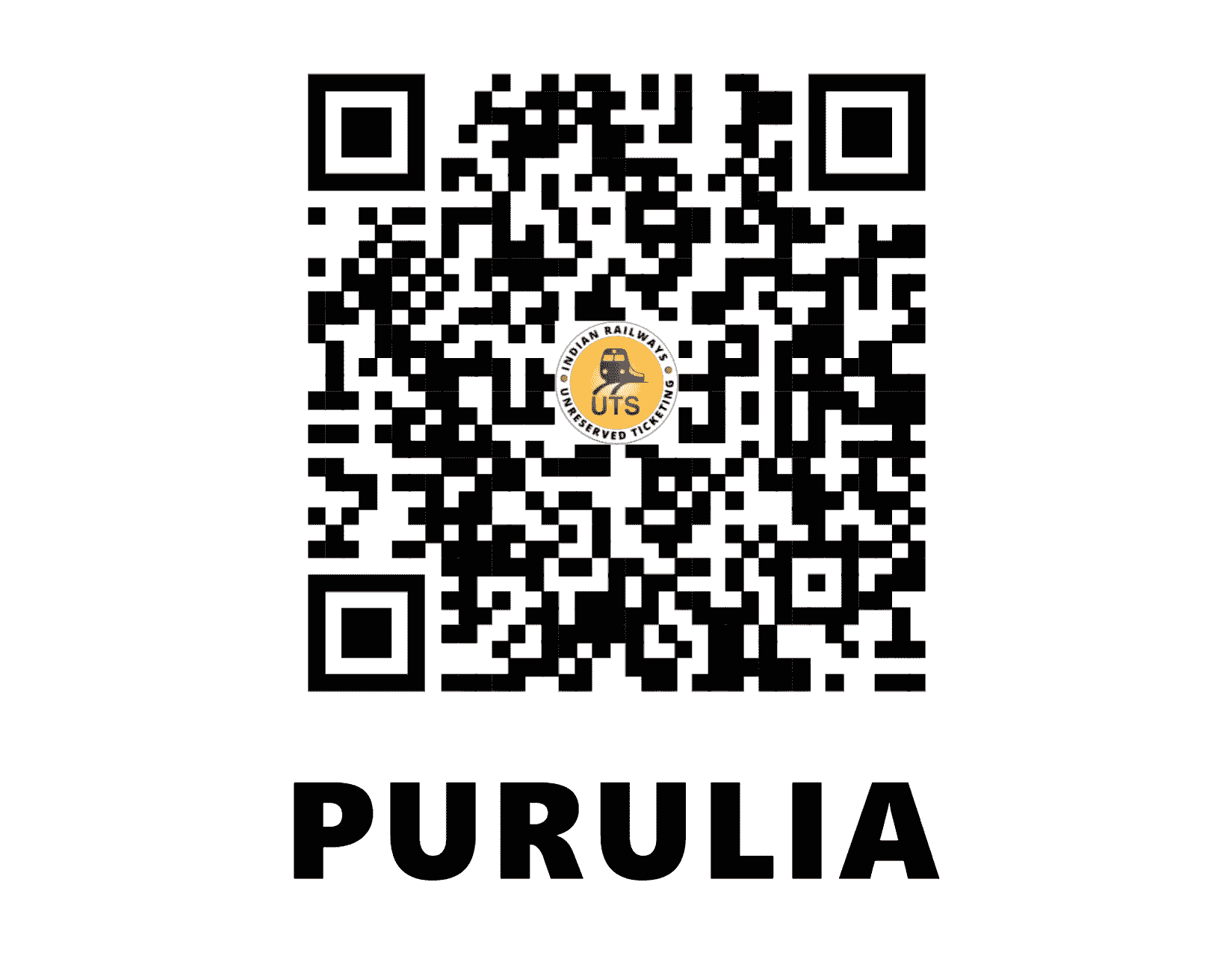 UTS QR Code for Purulia - PRR